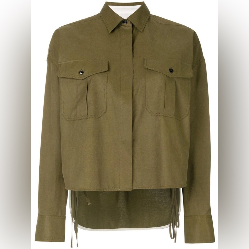 Rag & Bone Cropped Mason Shirt Size Small